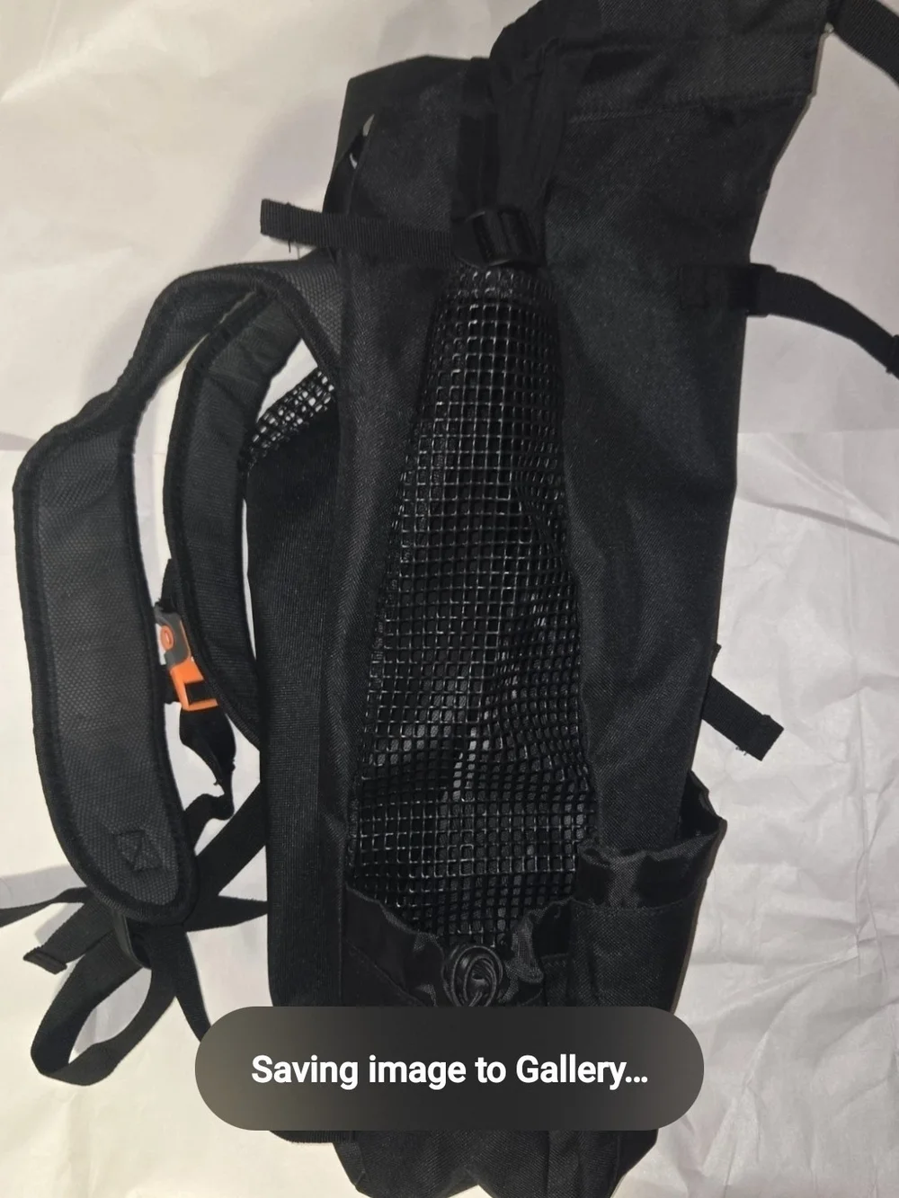 Amelia Nest Black Nylon Backpack Dog Carrier